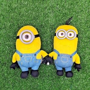 Toy Factory Despicable Me Stuart‎ & Dave Minion 7" Plush 2017 Stuffed Set